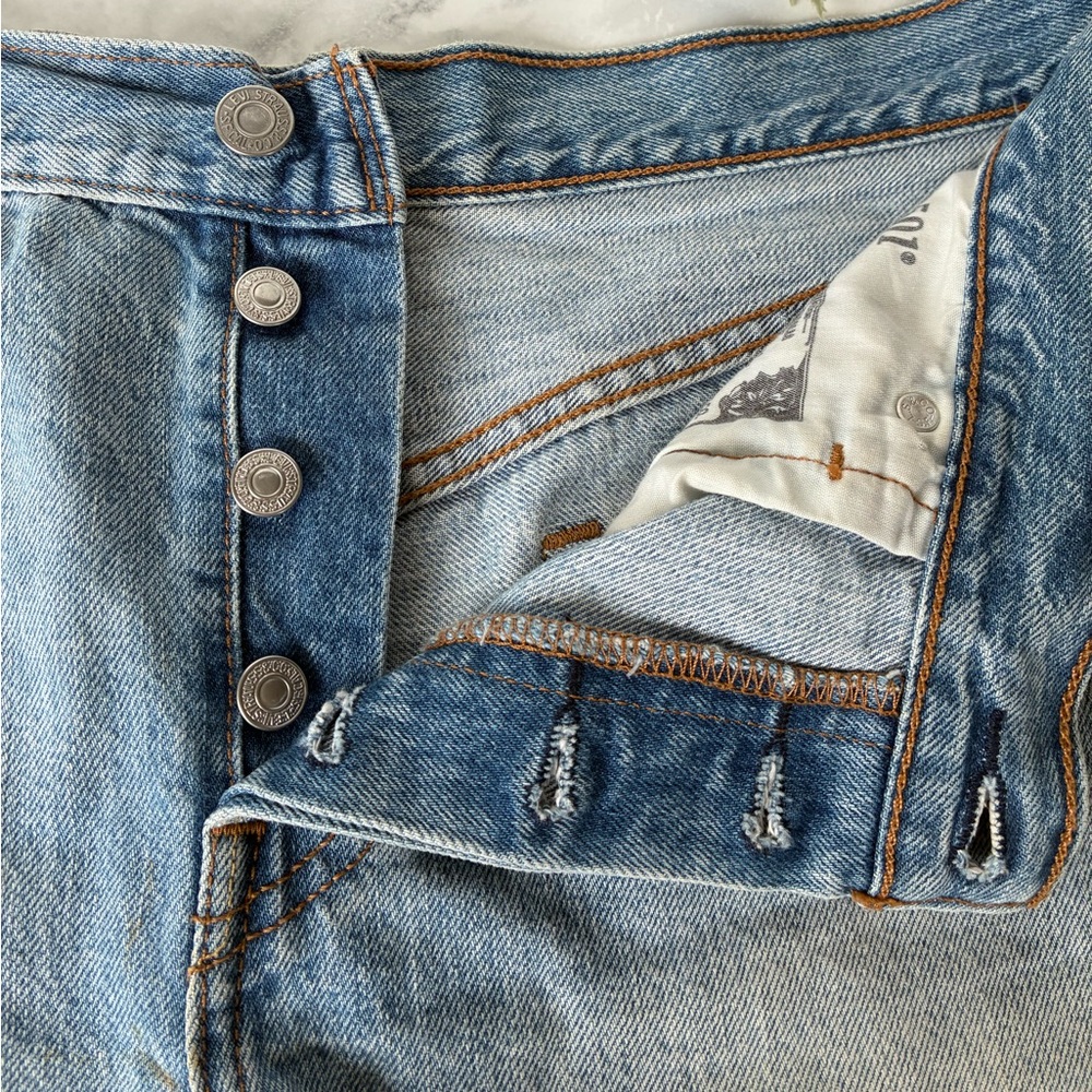 Levi’s 501 Original 100% Cotton Denim Shorts - Picture 11 of 12